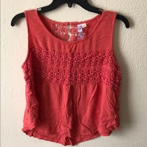 Coral tank top